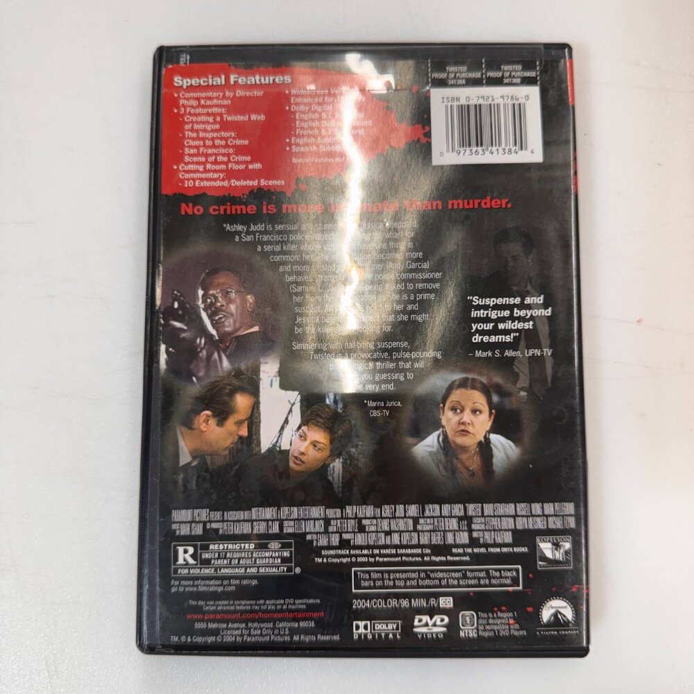 Twisted (DVD) Disc Tested, Working - Picture 2 of 3